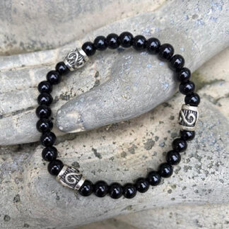 Silver-black armband