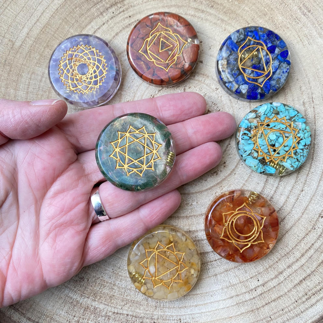 chakra oplegstenen orgonite orgoniet edelstenen reiki energetisch